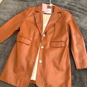 Juicy Couture Tan Leather Jacket